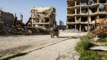 بعض أثار الدمار في سورية (دليل سليمان/ فرانس برس)