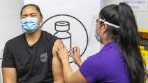 Getty-Dame Valerie Adams Receives Covid-19 Vaccination