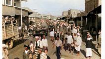 مهرجان وعرض عسكري وشعبي في تعز عام 1965 (أرشيف فهد الظرافي)