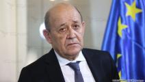 لودريان في وزارة الخارجية اللبنانية(حسين بيضون/العربي الجديد)