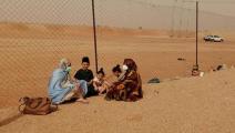 عائلة جزائرية عالقة على حدود موريتانيا (فيسبوك)