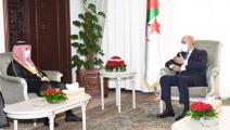 الرئيس الجزائري عبد المجيد تبون يلتقي بوزير الخارجية السعودي (فيسبوك)