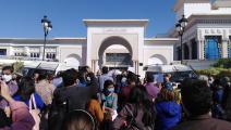 الصحافيون التونسيون يحتجون أمام البرلمان: #تنقيح_116_مايتعداش