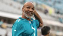 JACKSONVILLE, FL - SEPTEMBER 19: Former boxing champion Mike Tyson looks on during the game between the Tennessee Titans and the Jacksonville Jaguars on September 19, 2019 at TIAA Bank Field in Jacksonville, Fl.(Photo by David Rosenblum/Icon Sportswire via Getty Images)