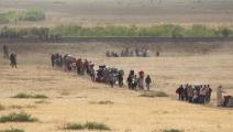 لاجئون سوريون من الرقة قرب الحدود-التركية2014 - القسم الثقافي