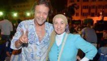 غادة نجيب وزوجها هشام عبد الله (فيسبوك)