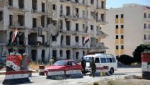 حاجز لقوات النظام السوري في حلب (مكسيم بوبوف/ فرانس برس)