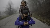 مهاجرون إلى أوروبا على الحدود مع كرواتيا (دامير ساغولي/Getty)