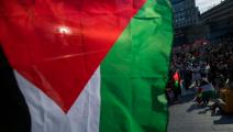 تحرّك سابق دعماً للفلسطينيين في استوكهولم (جوناثان ناكستراند/ فرانس برس)