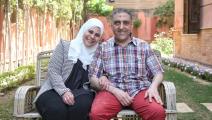 الأكاديمية المصرية منار الطنطاوي وزوجها هشام جعفر (فيسبوك)