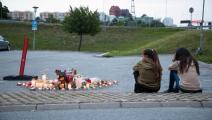 موقع جريمة قتل طفل في السويد (علي لرستاني/ فرانس برس)