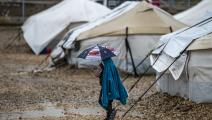 طفل في مخيم روج في سورية (دليل سليمان/فرانس برس)