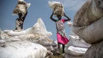 أوكسفام توزع مساعدات في جنوب السودان (ألبيرت غونزاليس فران/ فرانس برس)