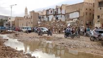 دمرت السيول العديد من مساكن اليمنيين (فرانس برس)