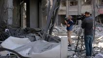 صحافيو غزة يغطون العدوان عليها (عبد الحكيم أبو رياش)