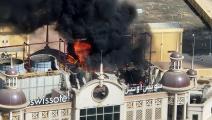 حريق فندق سويس أوتيل المروج دبي (فيسبوك)