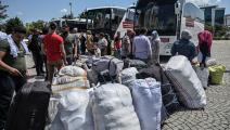 سوريون في تركيا يستعدون للعودة إلى بلادهم (أوزان كوسه/ فرانس برس)