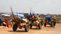 آلاف الصوماليين غادروا قراهم بسبب الجفاف (أبوكار محمد/الأناضول)
