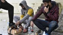 سوريون يعملون في مهن هامشية لكسب العيش في بيروت (getty)