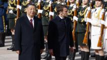 الرئيس الصيني وماكرون/فرانس برس