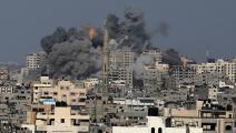 قصف  إسرائيلي جنوني على سكان غزة (getty)