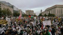 من تظاهرة في واشنطن تضامناً مع فلسطين، 4 تشرين الثاني/ نوفمبر 2023 (Getty)