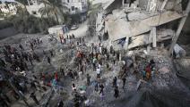 دمار خلّفه القصف الإسرائيلي في غزة (Getty)