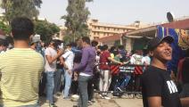 تزاحم طلاب الثانوية العامة في مصر أمام اللجان (تويتر)
