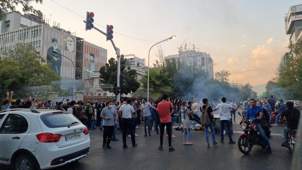 احتجاج في طهران على مقتل مهسا أميني في 19/ 9/ 2022 (Getty)