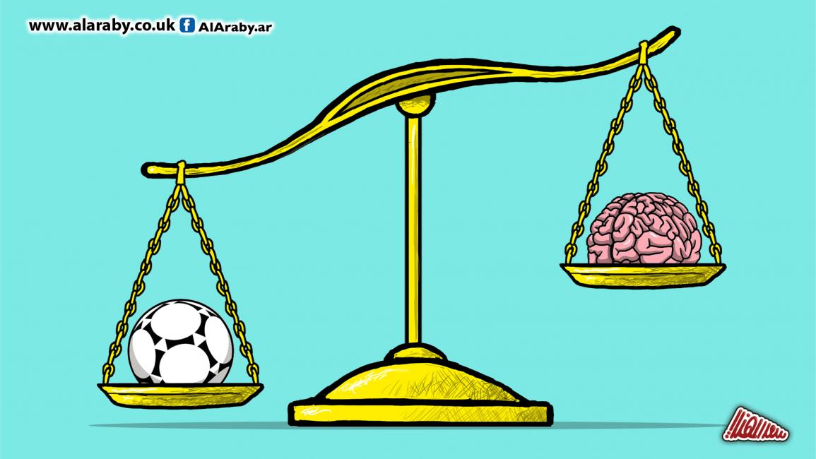 كاريكاتير كرة القدم في الميزان / المهندي