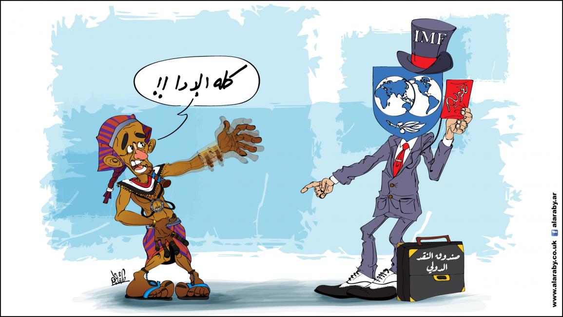 كاريكاتير صندوق النقد الدولي و مصر / نجم
