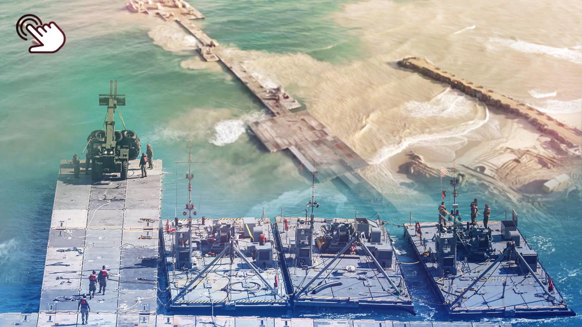 ميناء غزة العائم.. من بناء الجيش الأميركي له حتى انهياره