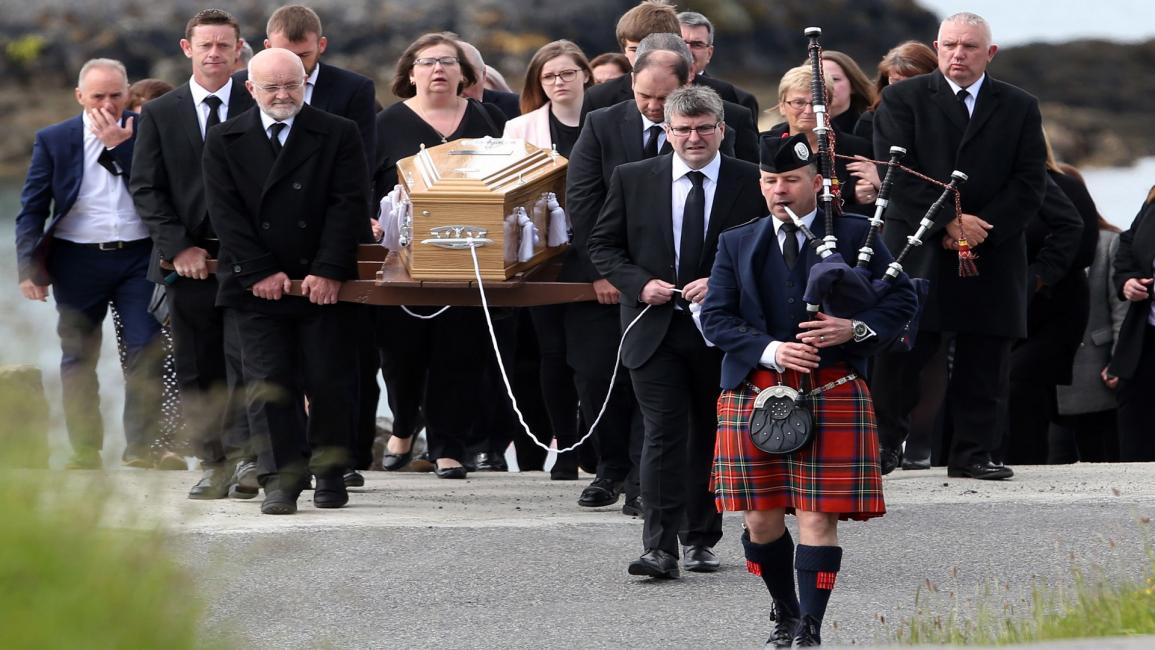 جنازة أحد ضحايا هجوم مانشستر (أندرو ميليغان/Getty)