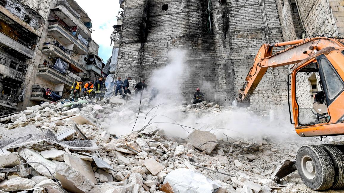 مبنى حلب المنهار- فرانس برس