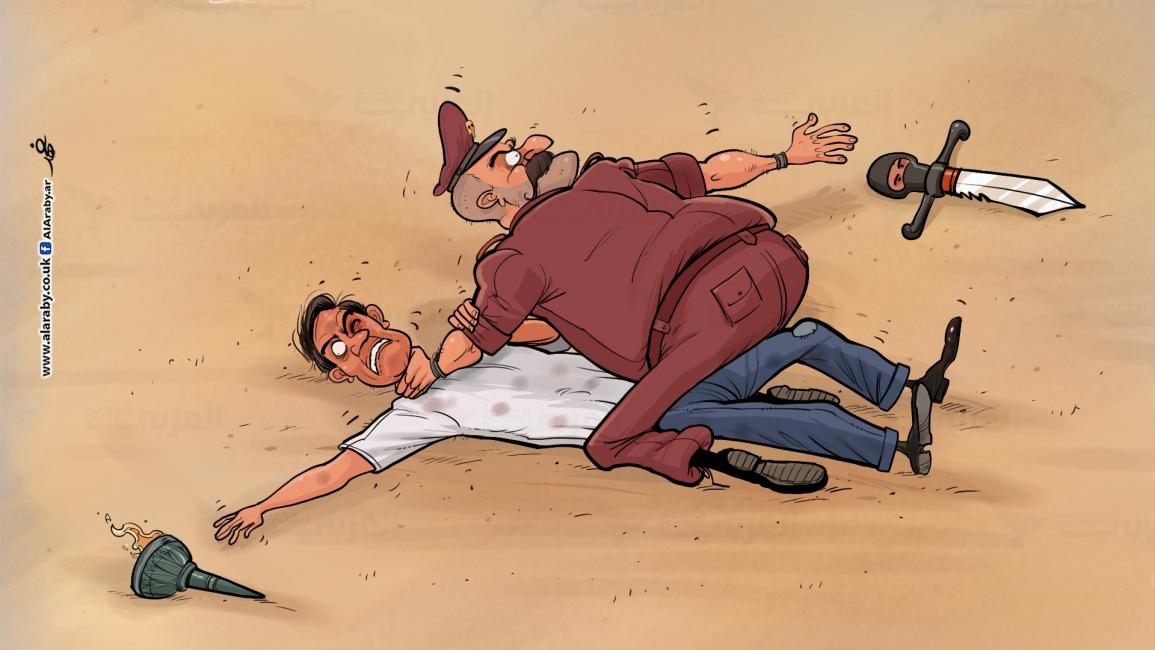 كاريكاتير العسكر والثورة / البحادي 