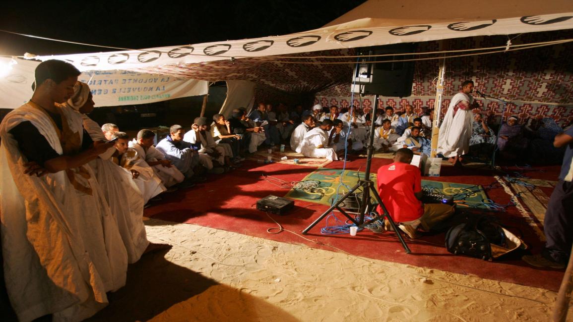 خيمة انتخابات في موريتانيا - فرانس برس