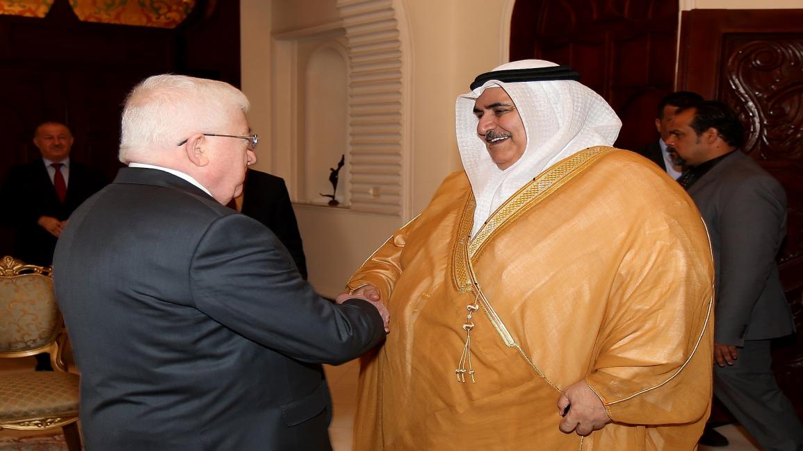 وزير الخارجية البحريني والرئيس العراقي