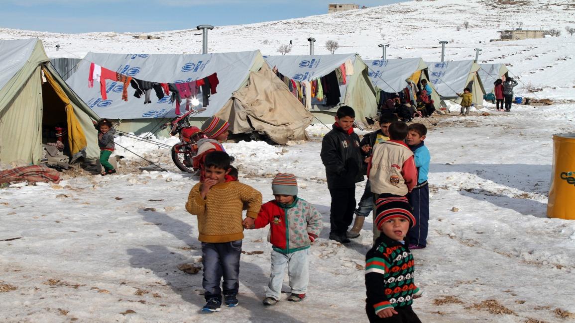 لبنان-مجتمع- مخيم للاجئين السوريين في عرسال(STR/فرانس برس)
