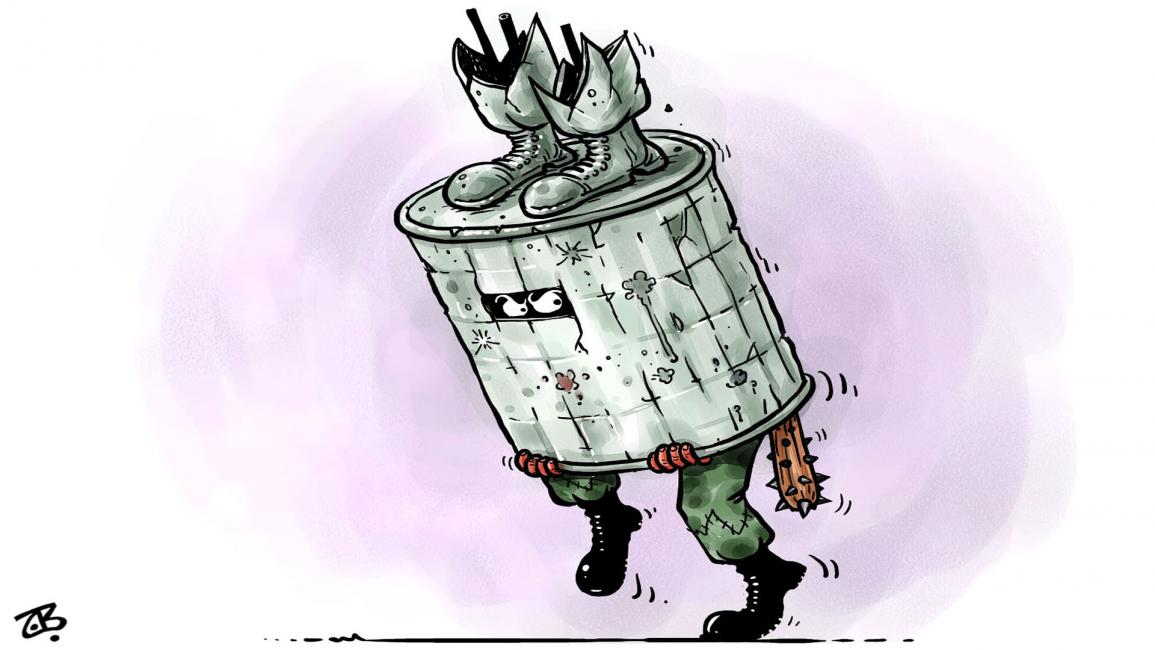 الجيش/كاريكاتيرم حجاج