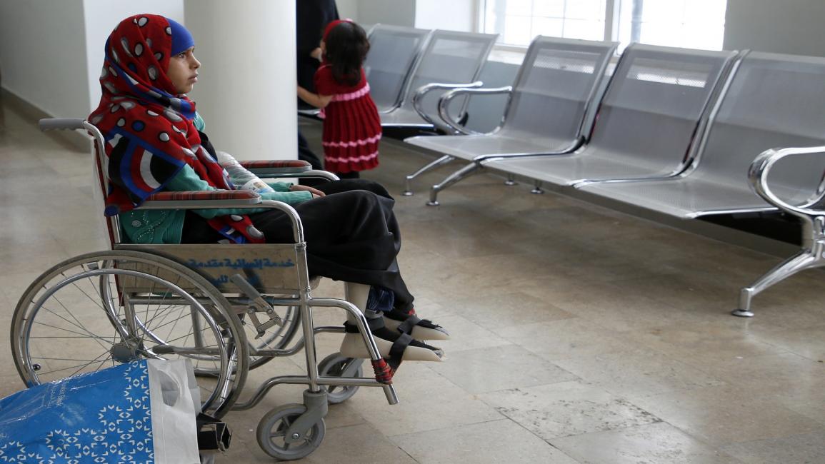 طفلة ذات إعاقة في اليمن- فرانس برس
