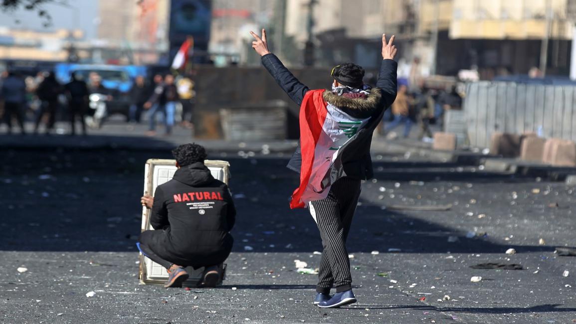تظاهرات العراق/سياسة/أحمد الربيعي/فرانس برس