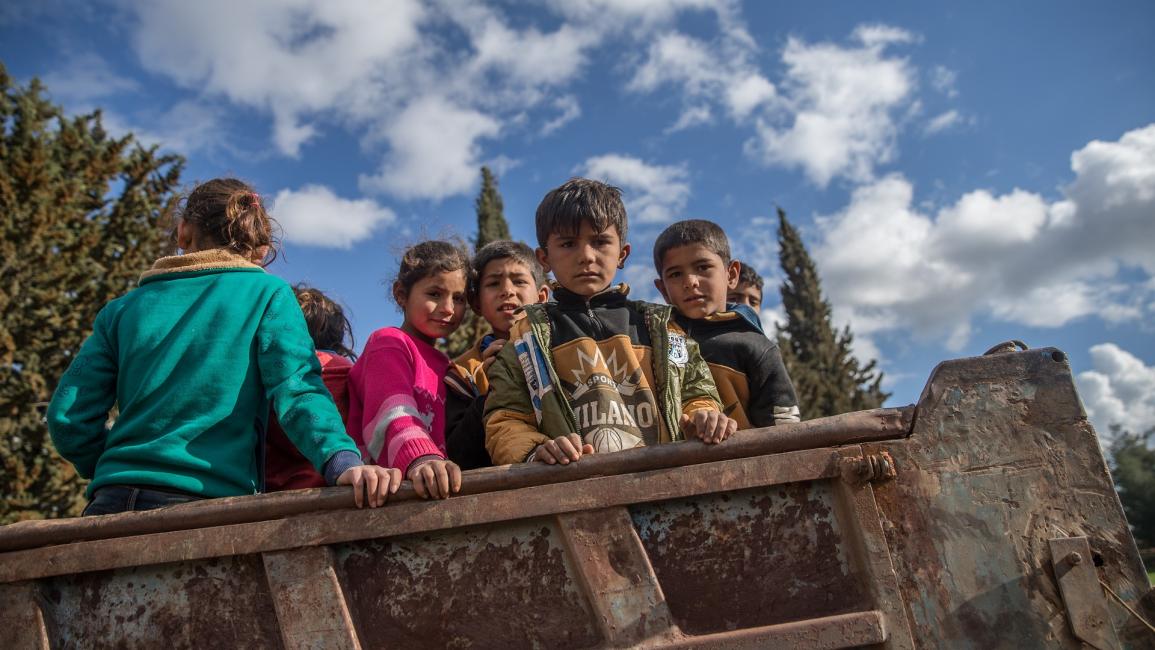 أطفال نازحون من عفرين - سورية - مجتمع