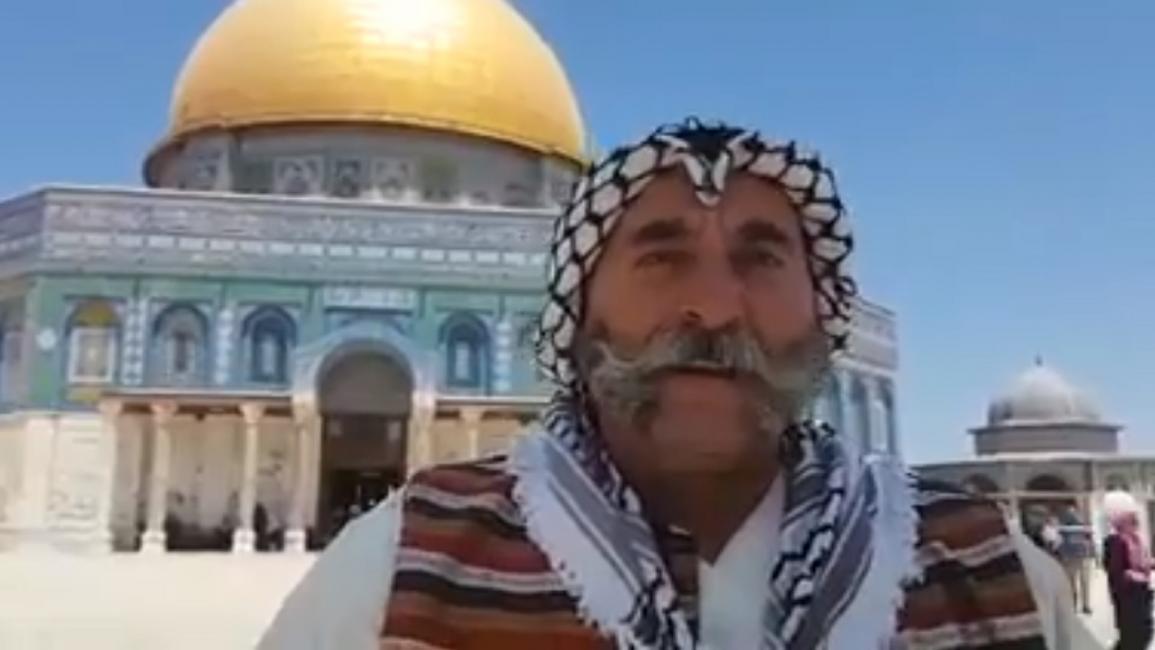 لا يفوت الستيني الفلسطيني أبو محمد الصلاة بالأقصى (فيسبوك)