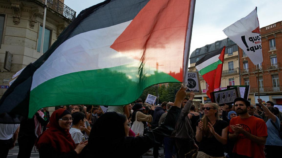 احتجاجات فلسطينية ضد السياسات الاسرائيلية/Getty