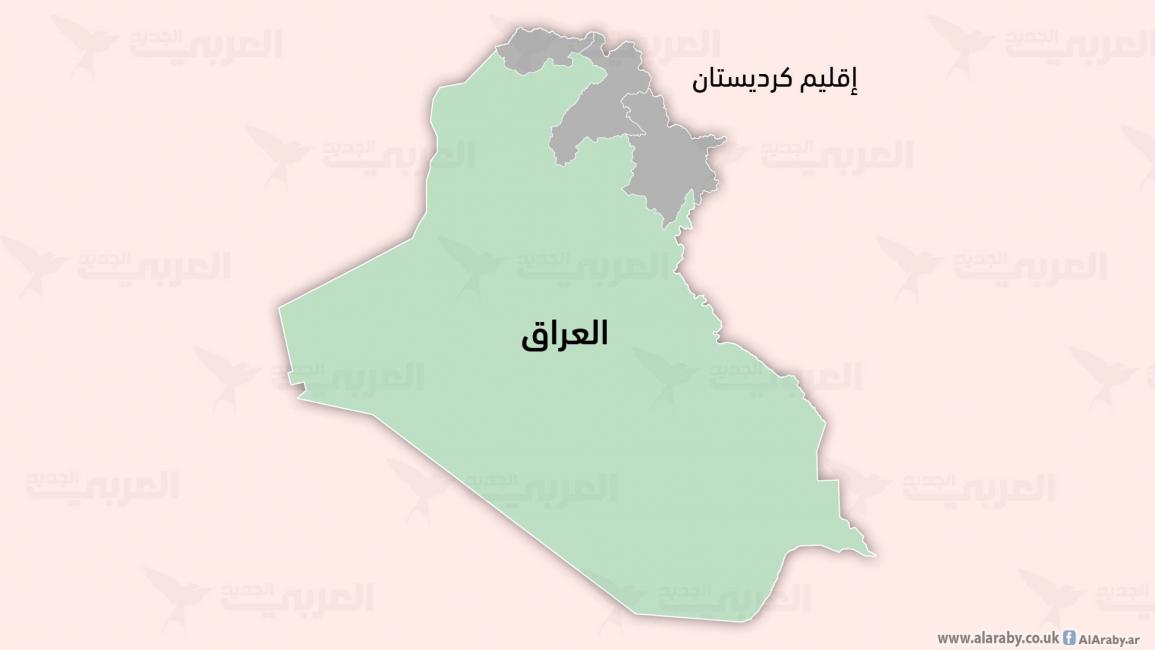خريطة العراق مع إقليم كرديستان