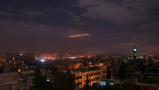 قصف إسرائيلي على دمشق (فرانس برس)