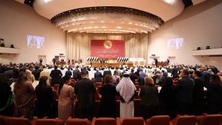 من إحدى جلسات البرلمان العراقي في بغداد، 9 يناير 2022 (الأناضول)