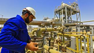 حقل السيبة النفطي في محافظة ذي قار العراقية 22 أغسطس 2022 (فرانس برس)