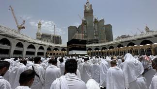 حجاج بيت الله بالمسجد الحرام في مكة، في 23 يونيو 2023 (الأناضول)