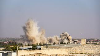 غارات جوية على الشمال السوري، إدلب 14 أكتوبر 2023 (رامي السيد/Getty)